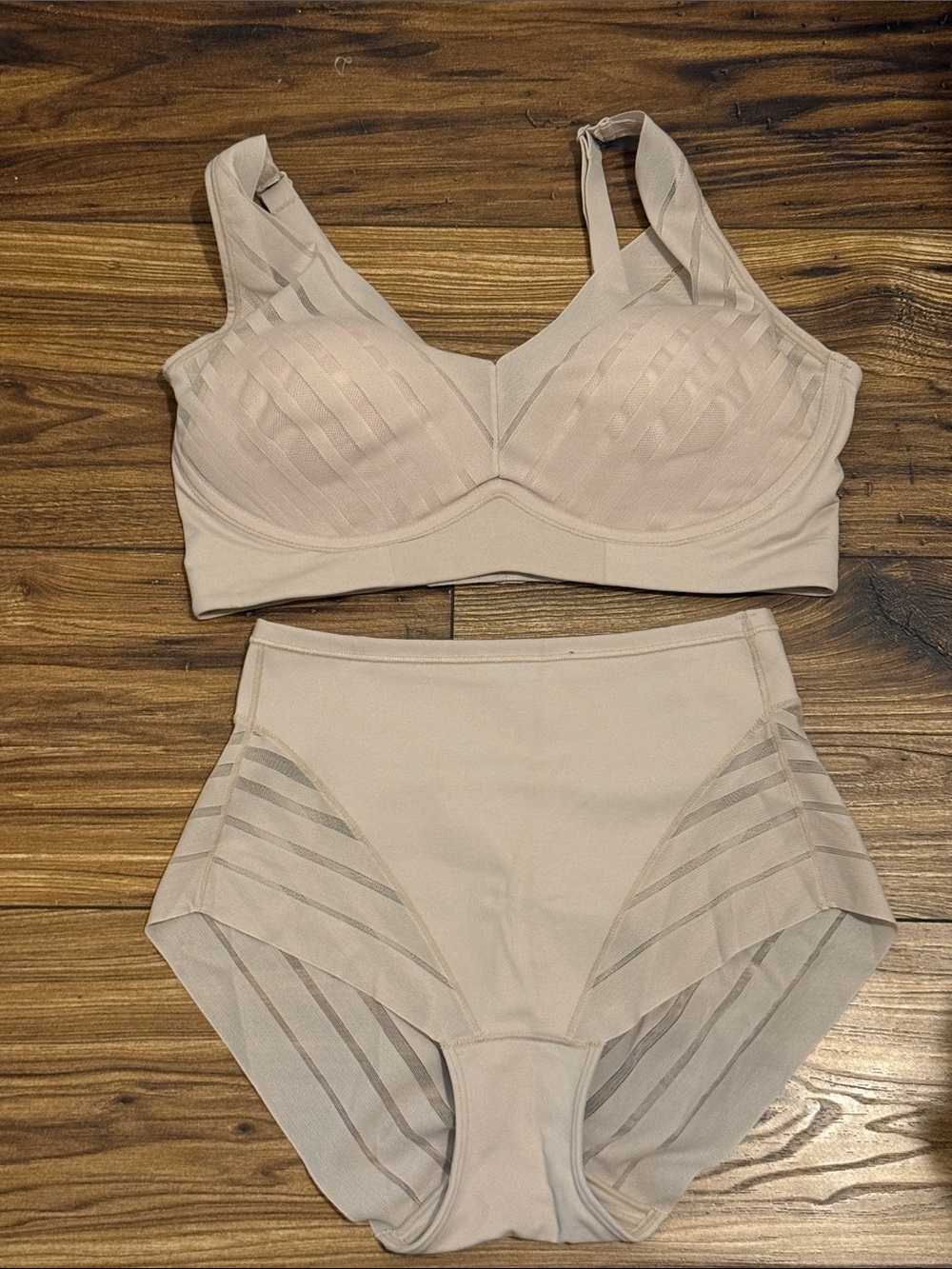 Leonisa Lace Wireless Support Bra with panty set